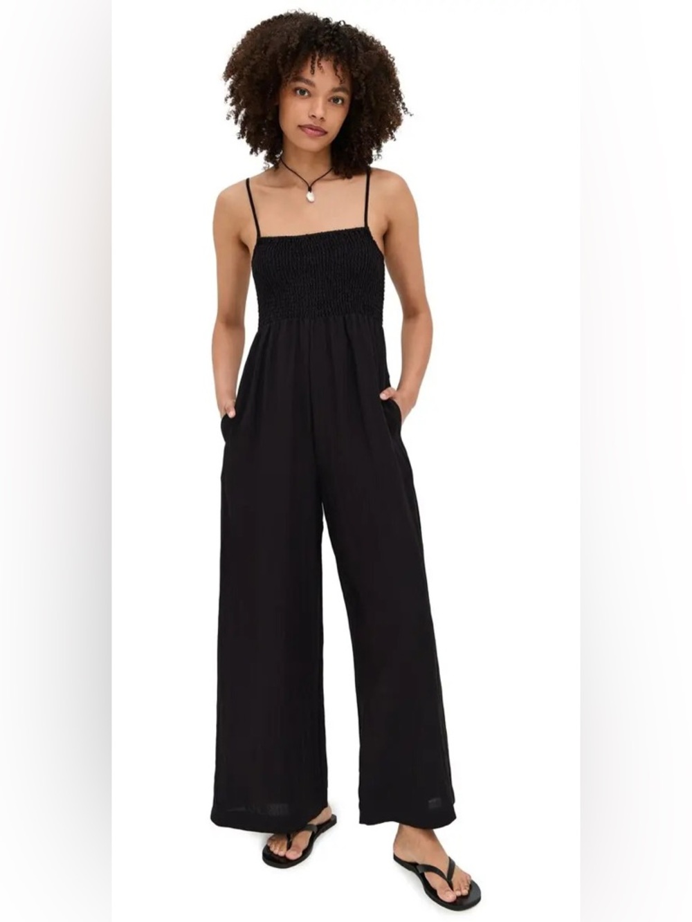 Z Supply Beachside Smocked Jumpsuit - size XS - BNWT